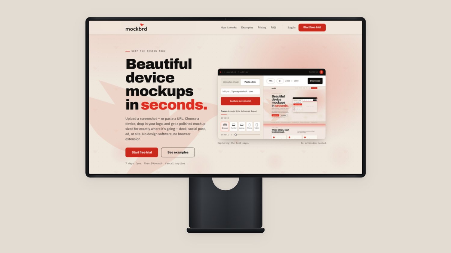 The mockbrd homepage on a desktop display