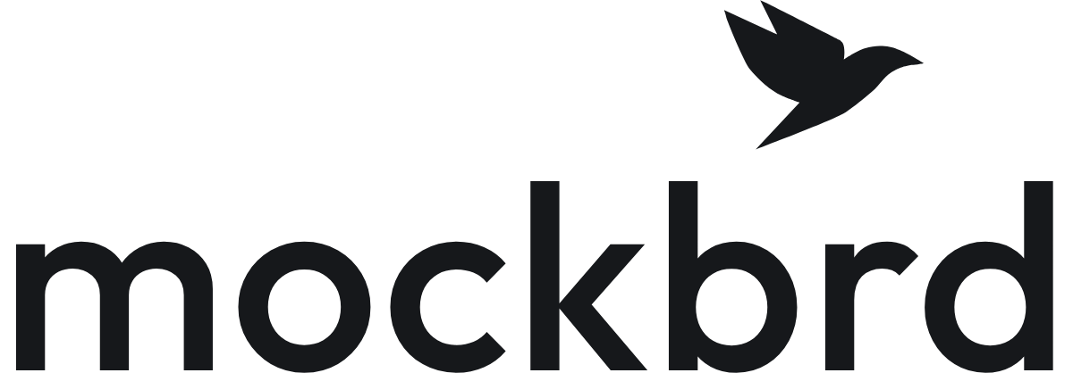 The mockbrd lockup — bird and wordmark