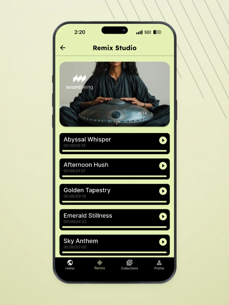 Remix Studio — layering a personal soundscape